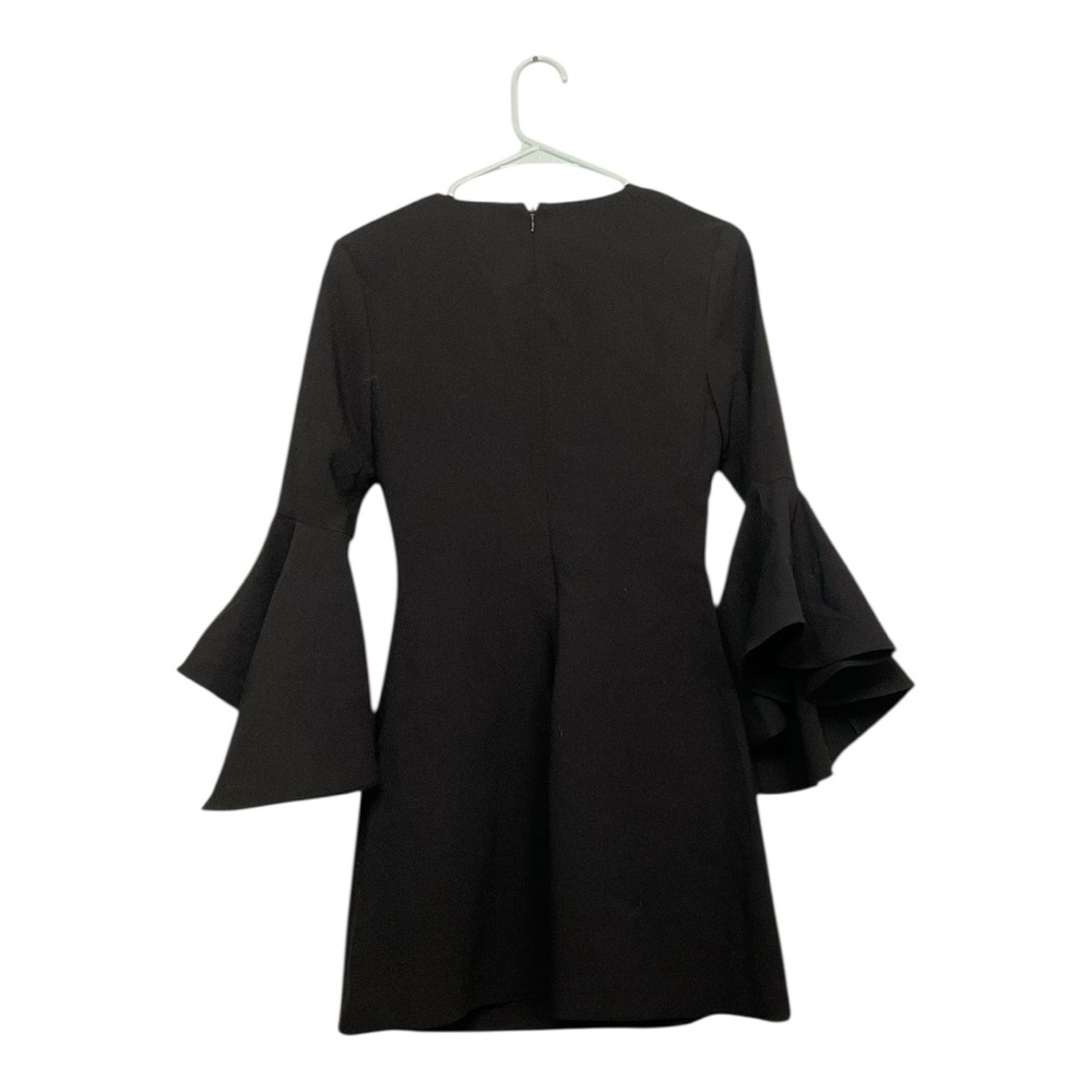 Women’s Likely Mallory Bell-sleeve mini dress in black, size 2 - Picture 2 of 4